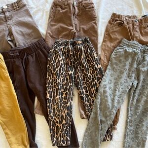 Zara, H&M, Cotton On, Yell-oh, & Abercrombie Kids size 6 girl’s pants bundle